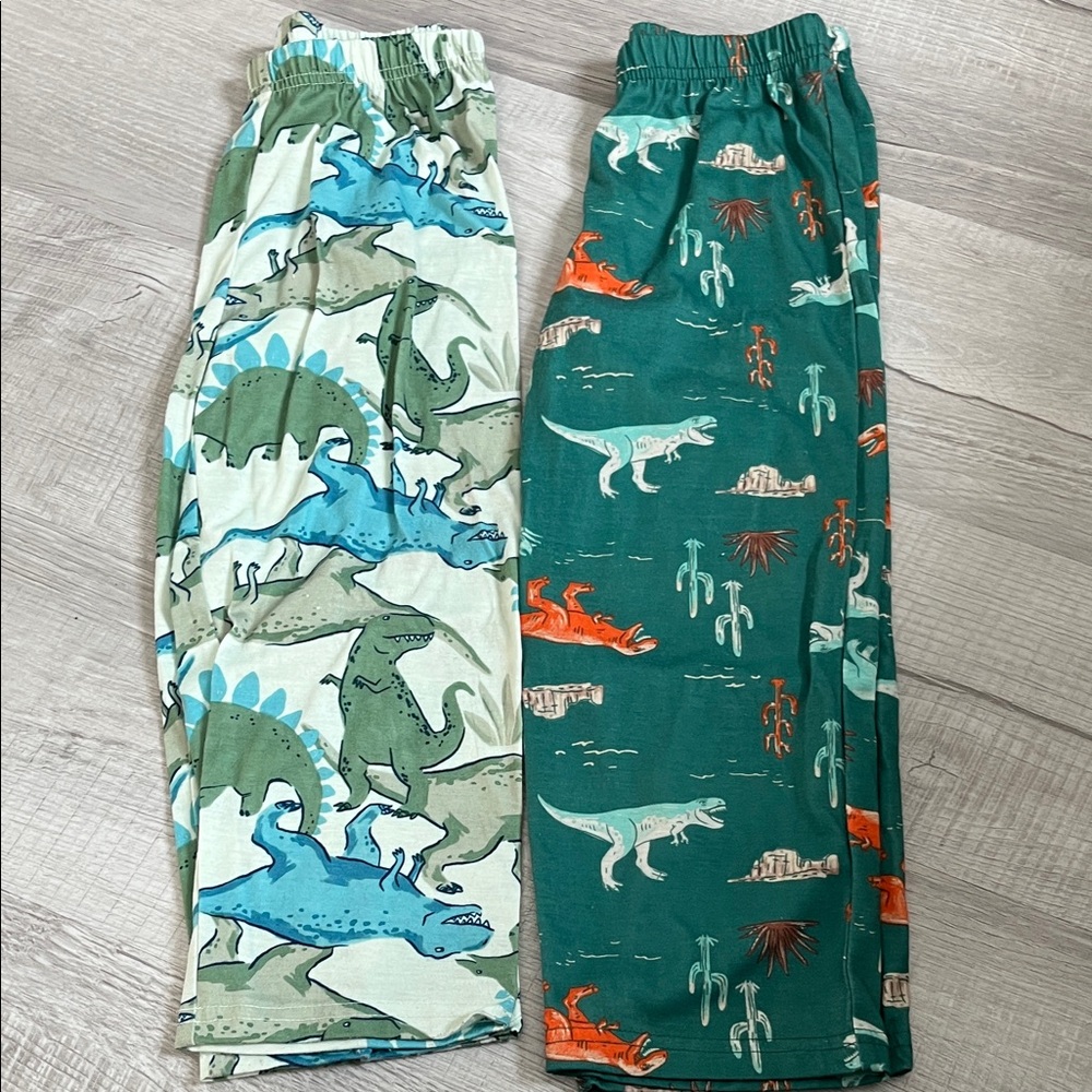 Carter's Dinosaur Print Pajama Bottoms - Blue and Green
